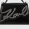 K/Signature liten crossbody-veske med nitter
