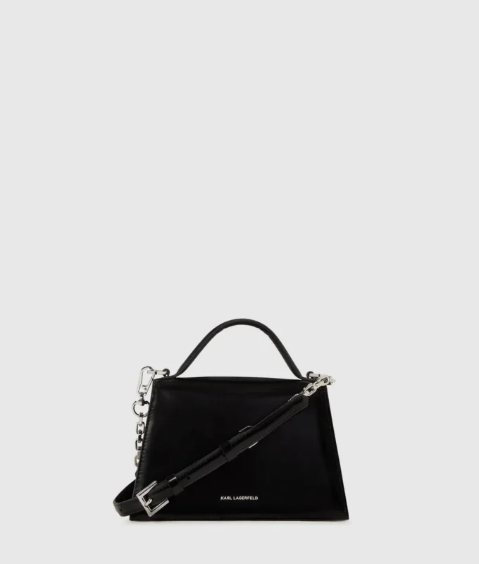 K/Signature liten crossbody-veske med nitter