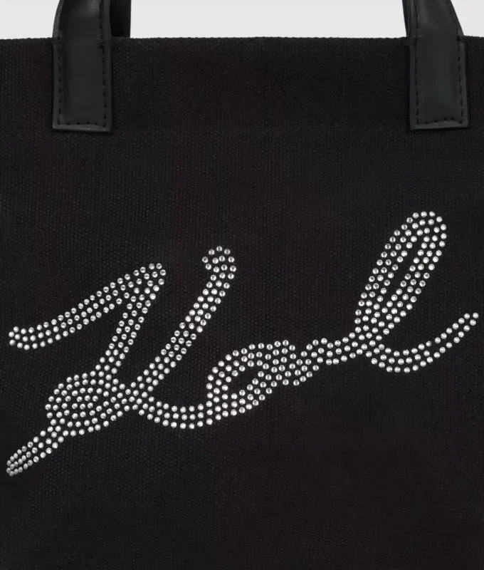 K/Signature mini shopper med rhinestones