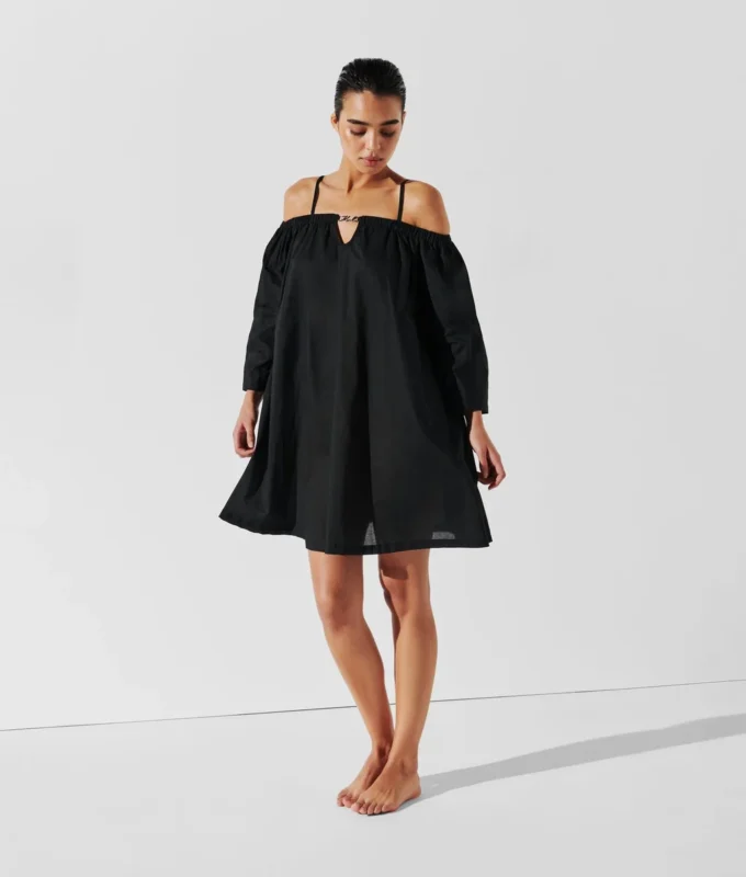 K/SIGNATURE OFF-SHOULDER STRANDKJOLE