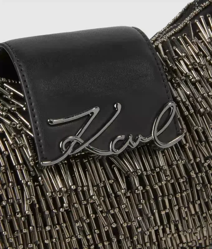 K/Signature perlebrodert måneveske