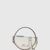 K/Signature rund crossbody-veske