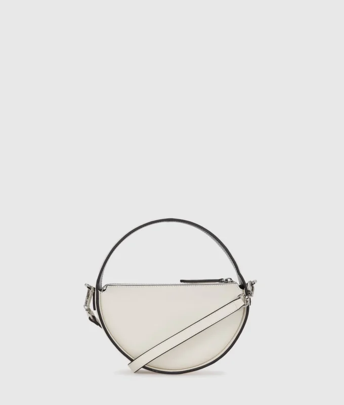 K/Signature rund crossbody-veske