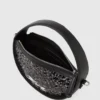K/Signature rund crossbody-veske med paljetter