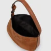 K/Signature suede moon bag