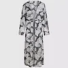 Kaftan med vifteprint