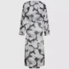 Kaftan med vifteprint