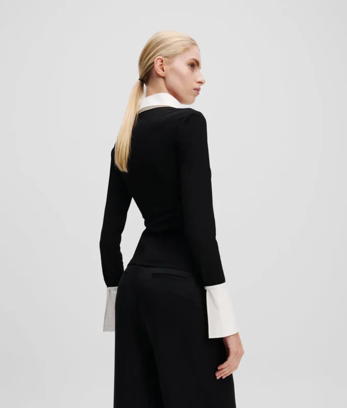 KARL ESSENTIAL POLOSKJORTE MED LANGE ERMER