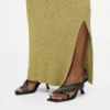 Karmel slingbacks med frynser og hæl