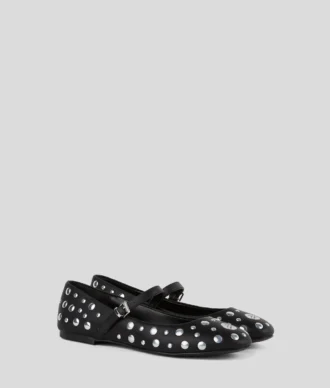 KARO MIRROR STUDS BALLETFLAT