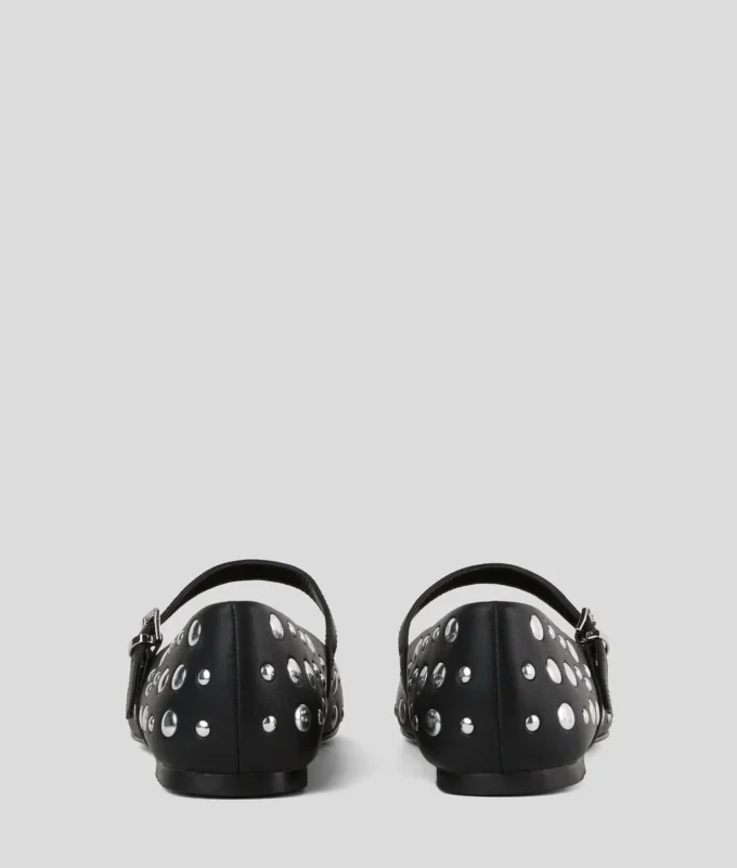 KARO MIRROR STUDS BALLETFLAT