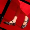 KARO MIRROR STUDS BALLETFLAT