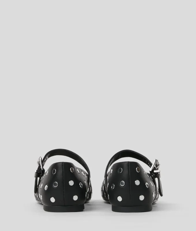 KARO STUDDED BALLET FLATS