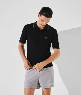 KL X BORSALINO STRIKKET POLOSKJORTE