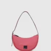 KLJ BOX LOGO SOFT HALF-MOON SHOULDER BAG
