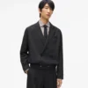 Kort dobbeltradet blazer