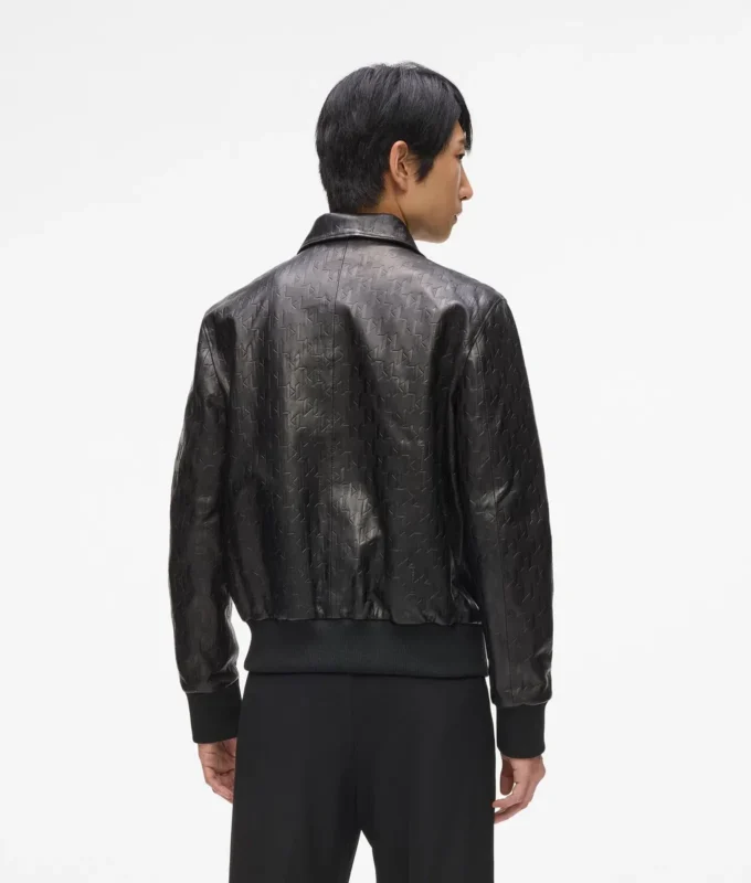 Lærblousonjakke
