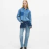 Lagdelte, høye, rette jeans