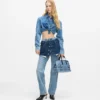 Lagdelte, høye, rette jeans