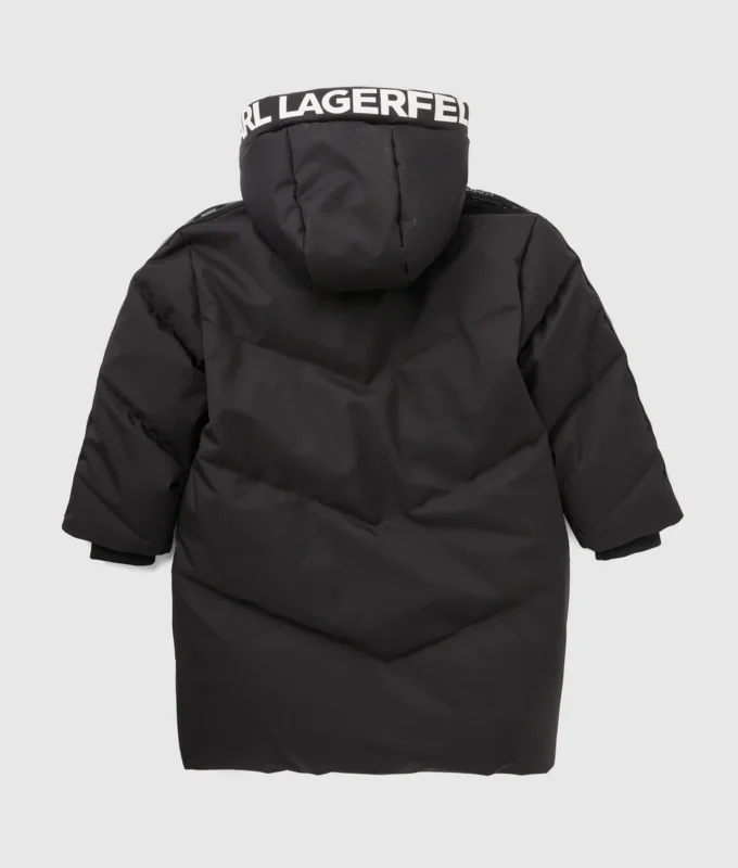 Lang dunjakke for gutter