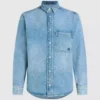 Langermet denimskjorte