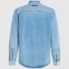 Langermet denimskjorte
