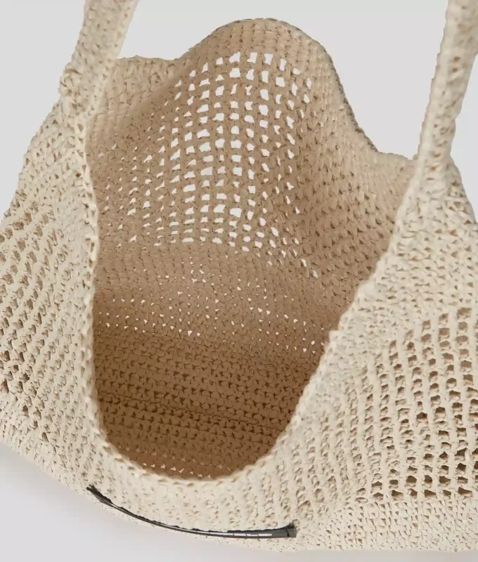 LOGO CROCHET BEACH BAG