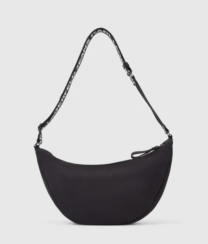 Logo nylon sling bag