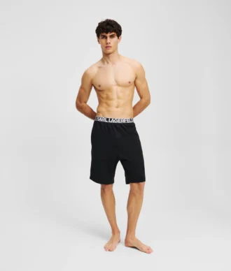LOGO PAJAMA SHORTS
