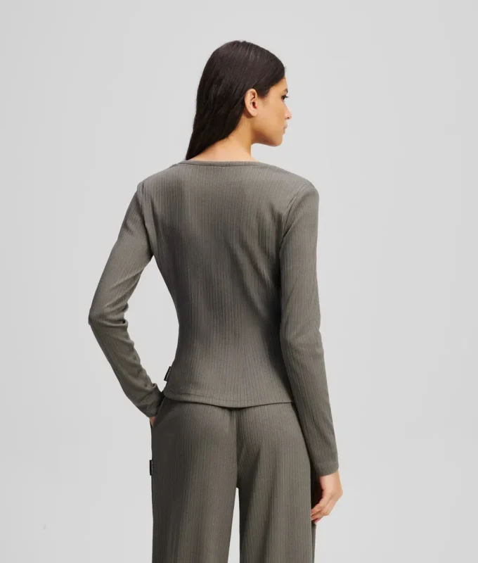 LOGO RIBBED PAJAMA SET
