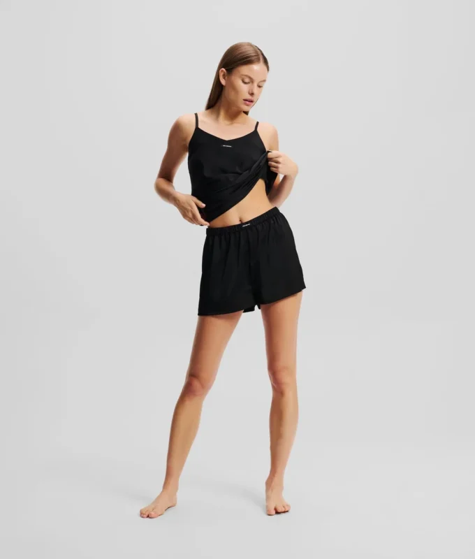LOGO SATIN PAJAMA SET