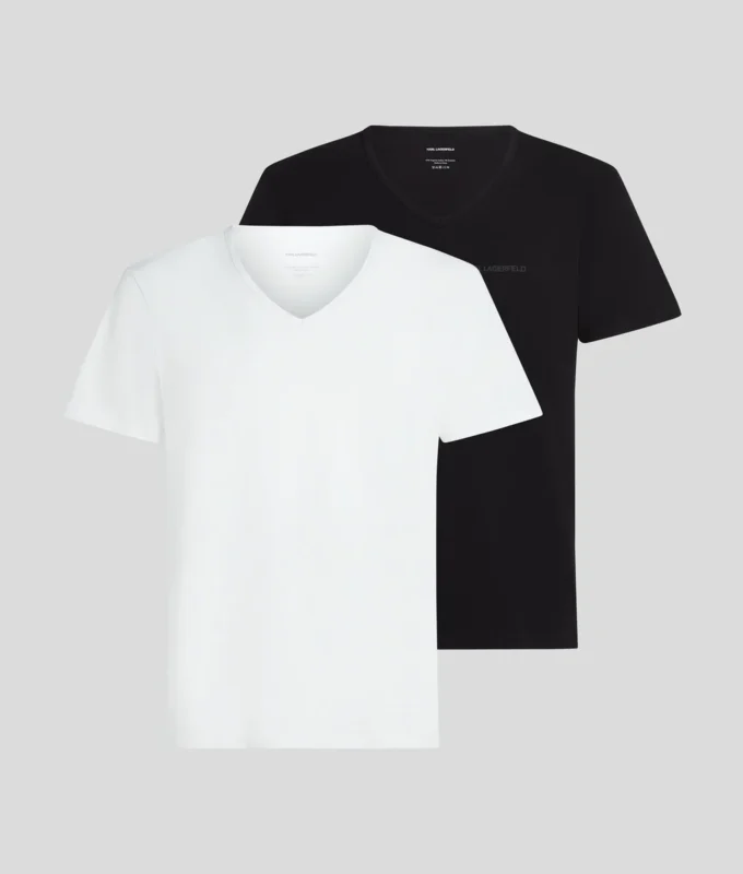 LOGO V-NECK T-SKJORTE – 2-PAK