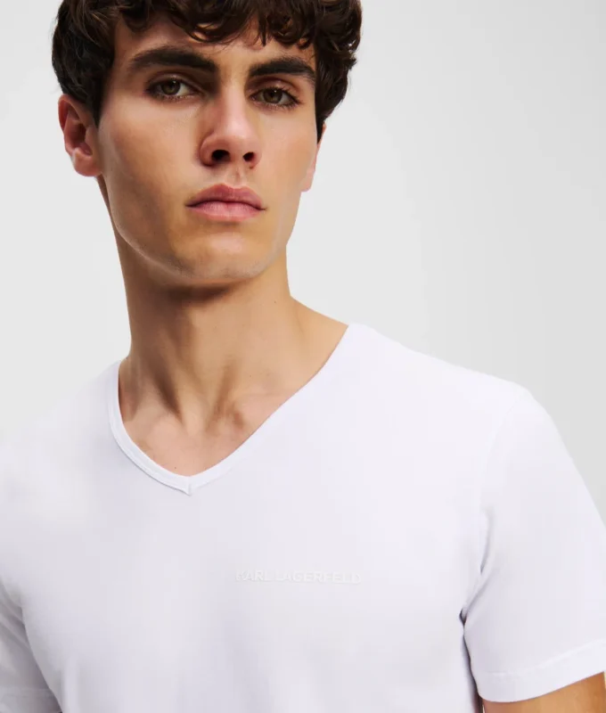 LOGO V-NECK T-SKJORTE – 2-PAK