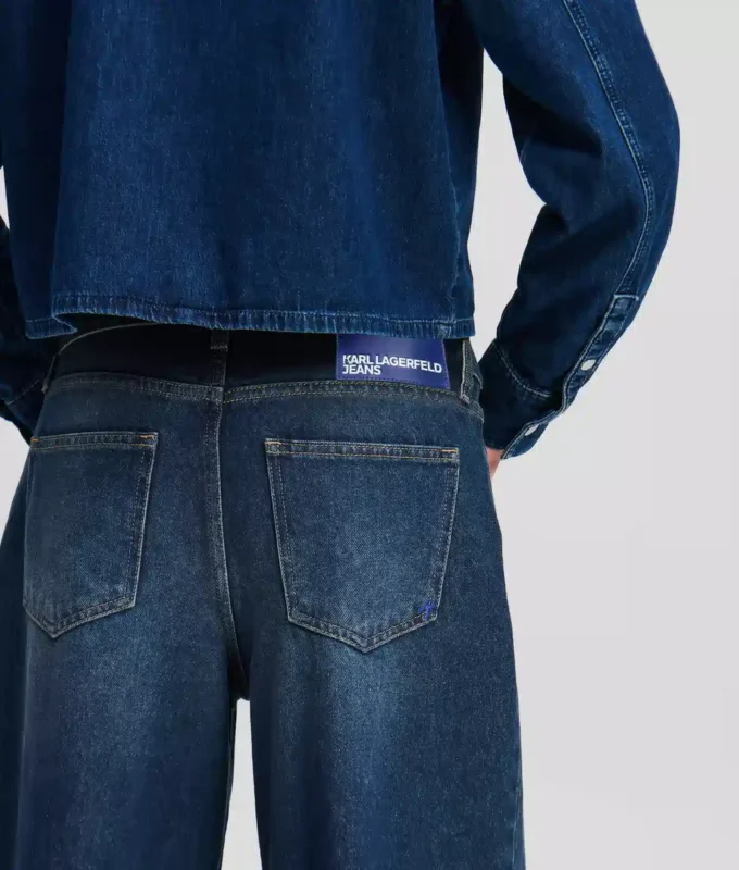 LOW-RISE JEANS MED BREDE BEN