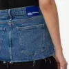 Maxiskjørt med denimpanel