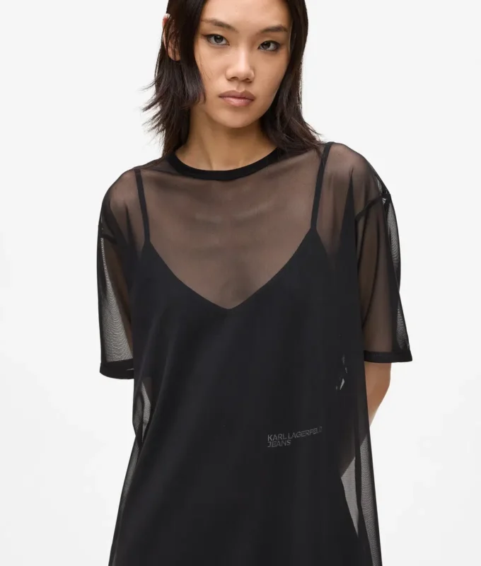 Mesh T-skjortekjole