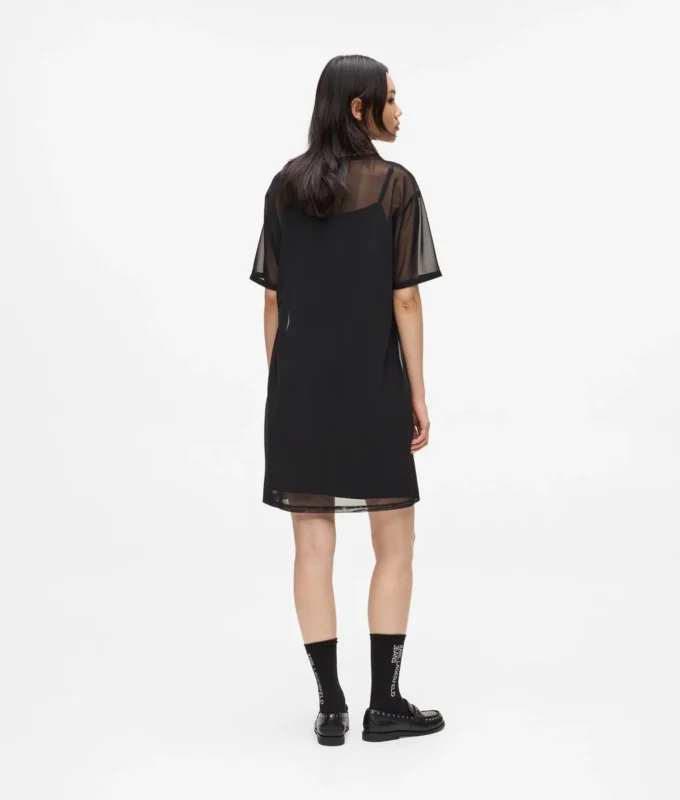 Mesh T-skjortekjole