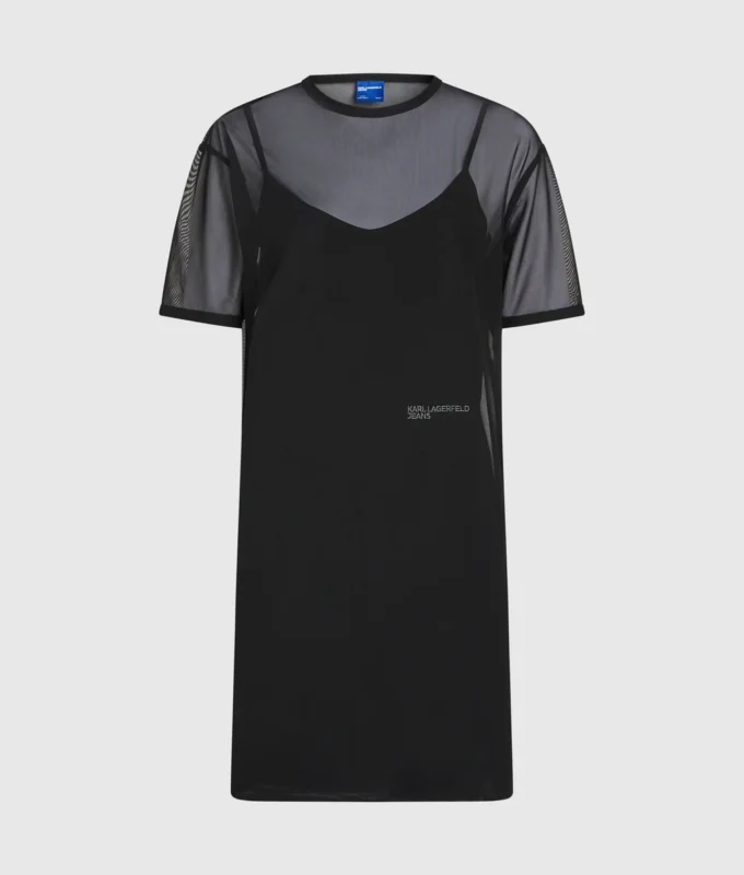 Mesh T-skjortekjole