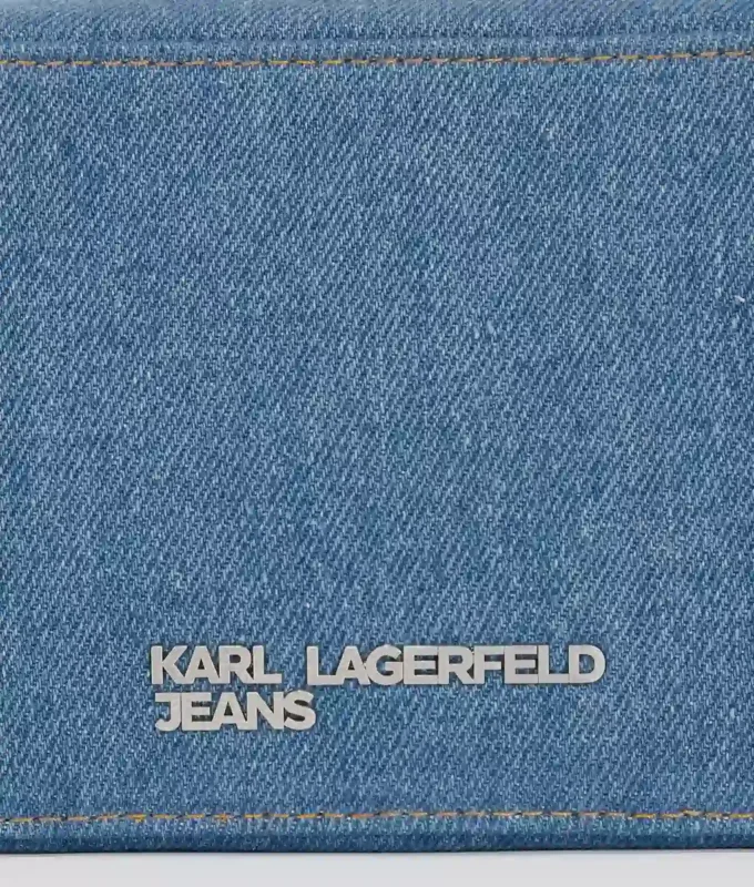 METALLLOGO DENIM KAMERAVESKE