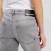MID-RISE SPLIT-HEM SLIM JEANS