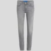 MID-RISE SPLIT-HEM SLIM JEANS