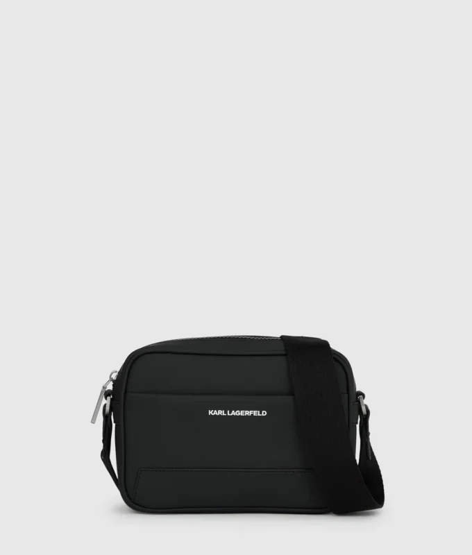 Minimalistisk kameraveske med logo