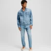 LOGO TAPERED JEANS