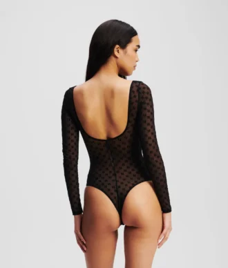 MONOGRAM LANGERMET MESH-BODYSUIT
