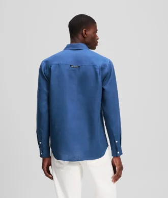 MONOGRAM LINEN SKJORTE