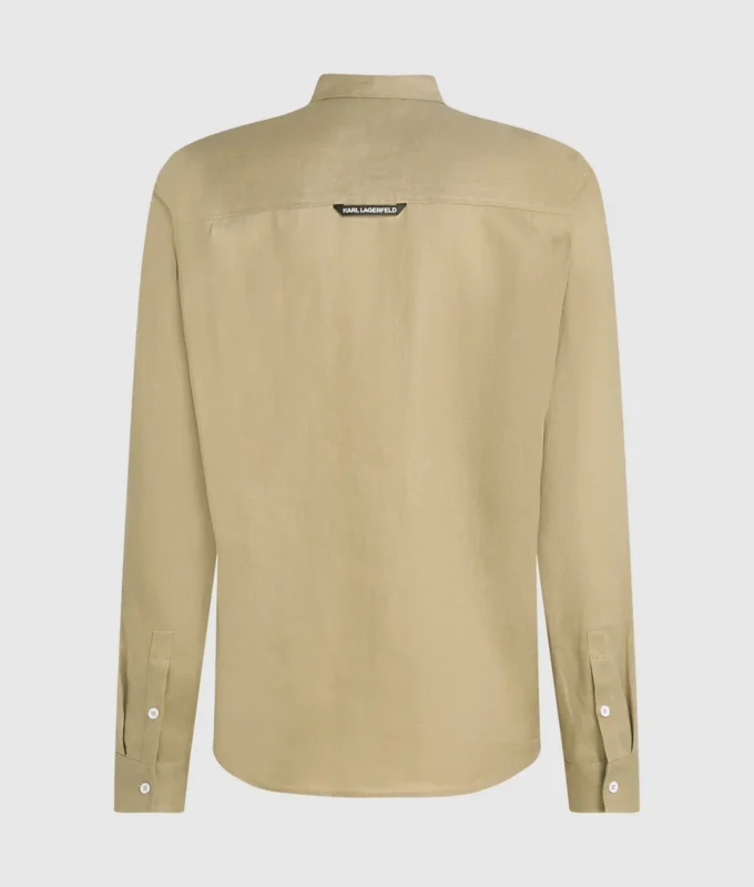 MONOGRAM LINEN SKJORTE