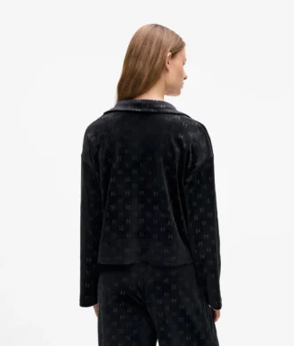 Monogram lounge-poloskjorte