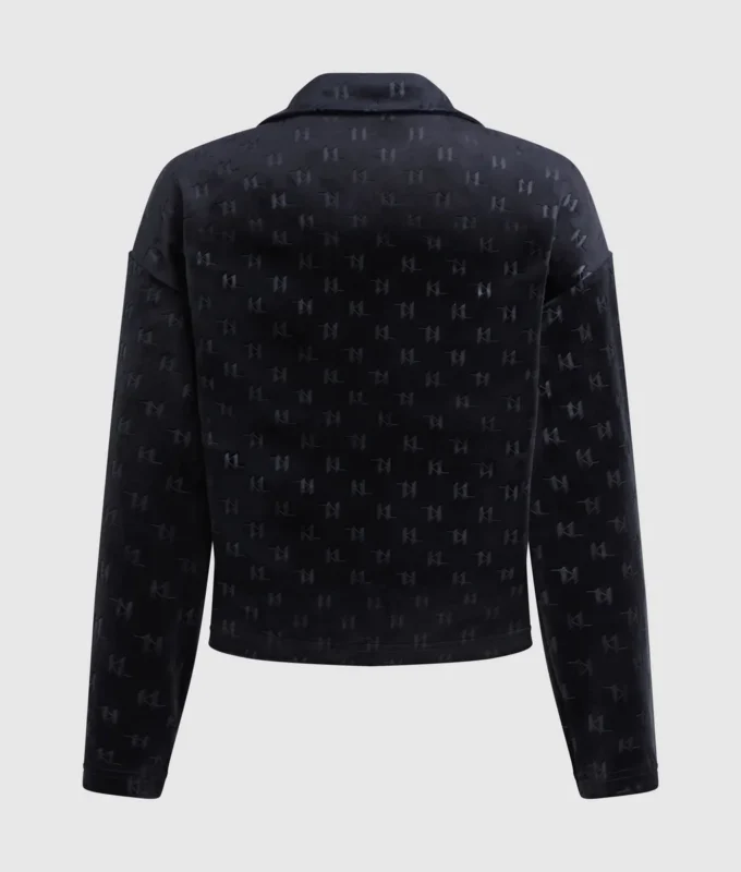 Monogram lounge-poloskjorte