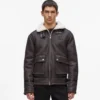 Monogram shearling-jakke