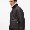 Monogram shearling-jakke